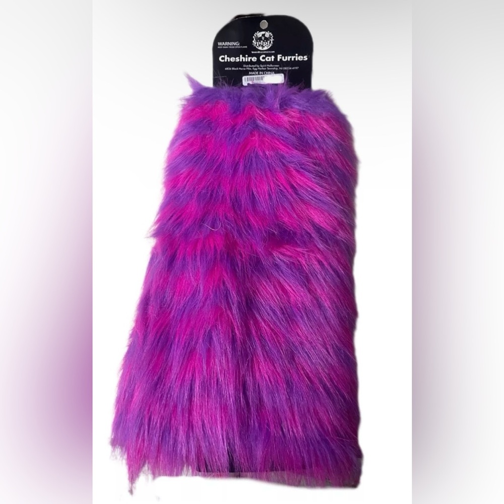 Disney Parks Cheshire Cat Furry Plush Costume Tail Alice Wonderland Cosplay Pink
